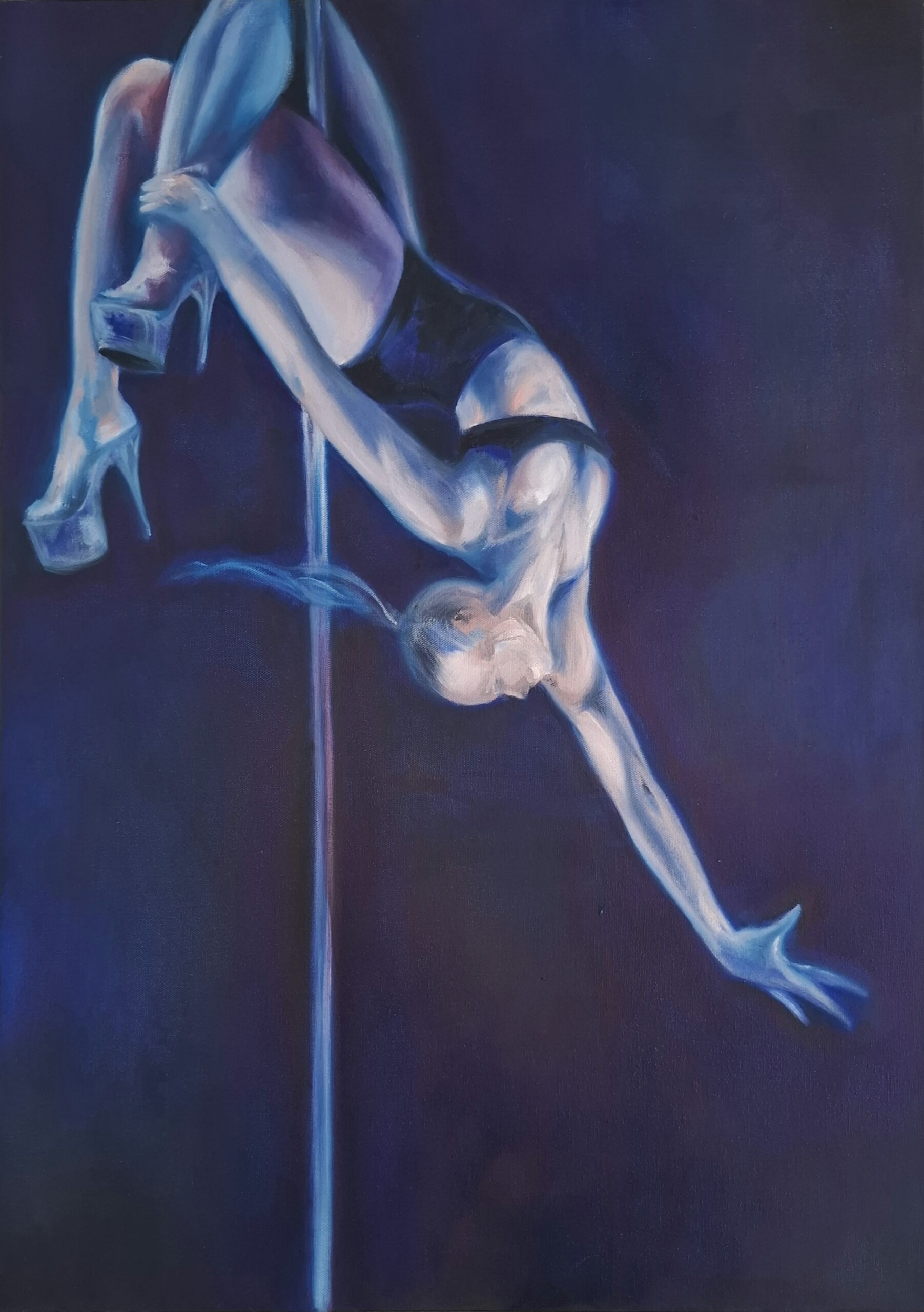 Layback Oil Painting Kim Delbarre